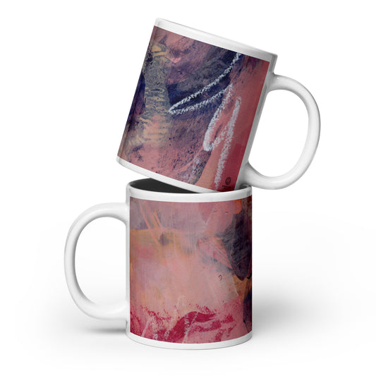 White glossy mug